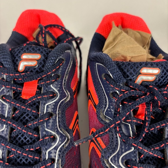 Fila Stellaray Blue/Orange Low Top Size 6.5 Running Shoes - Picture 3 of 9